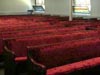 View of seating from front